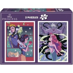 Puzzle - EDUCA - Cattivi e Principesse Disney - 2x500 pezzi
