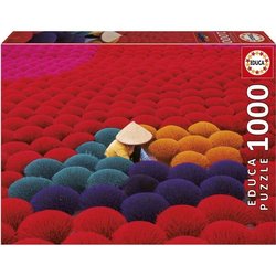 Puzzle - EDUCA - Weihrauchdorf, Vietnam - 1000 Teile - Landschaft und 