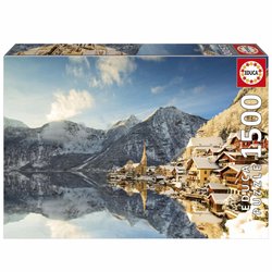 Puzzle - EDUCA - Hallstatt Hiver - 1500 pieces - Paysage - 85 x 60 cm 
