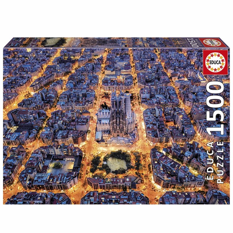 Puzzle - EDUCA - Barcellona - 1500 pezzi - Tema Architettura - Dimensi