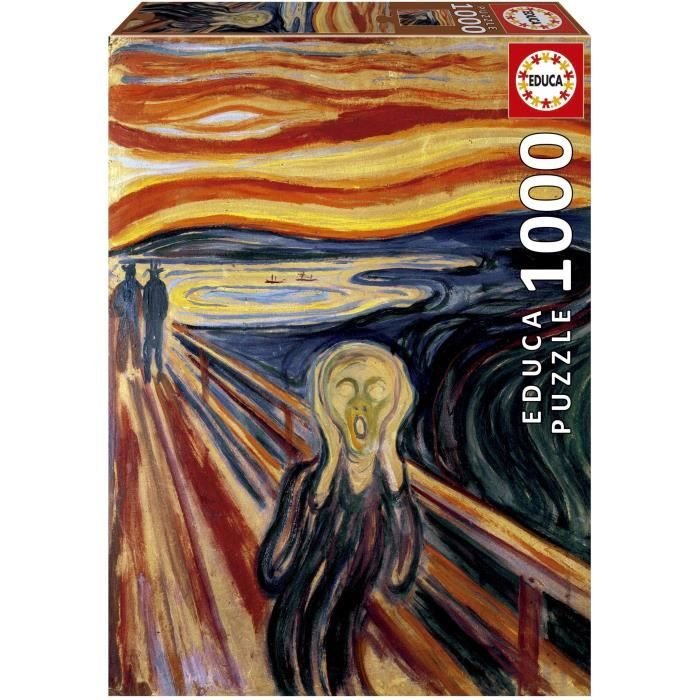Puzzle - EDUCA - L urlo, Edvard Munch - 1000 pezzi