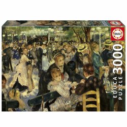 Puzzel - EDUCA - Dans in de Moulin De La Galette - 3000 stukjes - 120 