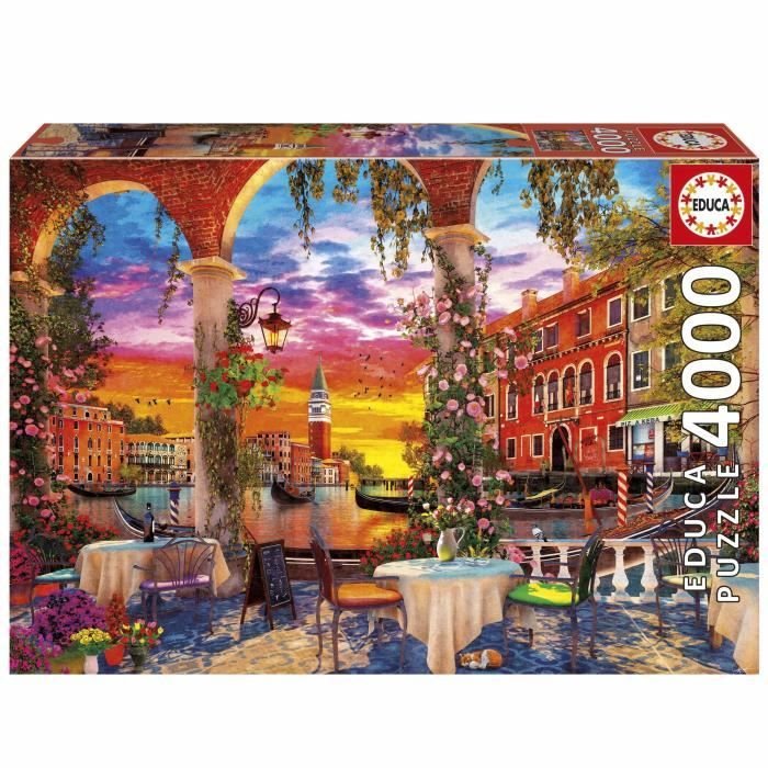 Puzzle - EDUCA - Venezia - 4000 pezzi - Tema Architettura - Dimensioni