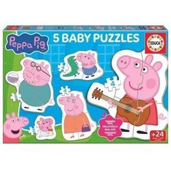 Puzzles para bebés - EDUCA - Peppa Pig - 4 piezas