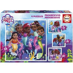 Puzzles progresivos - EDUCA - Ariel - 12+16+20+25 piezas