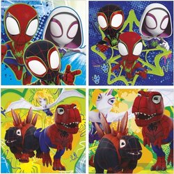 Progressieve puzzels - EDUCA - Dino Spidey - 12+16+20+25 stukjes