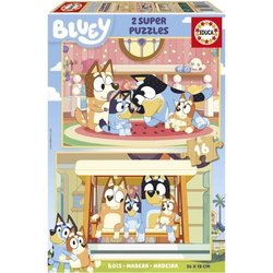Puzzle - EDUCA - Bluey - 2 x 16 Teile - Mehrfarbig - Für Kinder ab 3 J