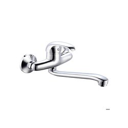 Rousseau Mambo kitchen mixer - Without shower - Chrome gray