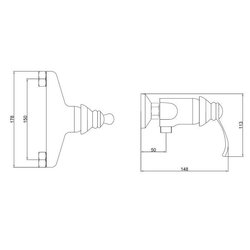 Miscelatore doccia cromo BYRON
