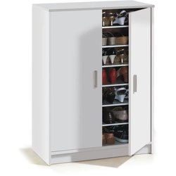 Meuble a chaussures armoire BASIC - 2 portes + 6 étageres - Mélaminé b