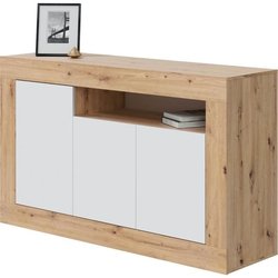 BALTIK Sideboard  Melamin 3 Türen + 1 Aufbewahrungsnische  B 144 x T