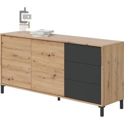 Sideboard mit 2 Türen und 3 Schubladen  Spanplatte mit Melaminbeschic