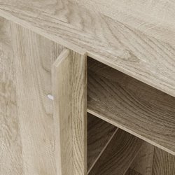 Eckkleiderschrankmodul  Eiche  3 Einlegeböden  1 Kleiderstange  10