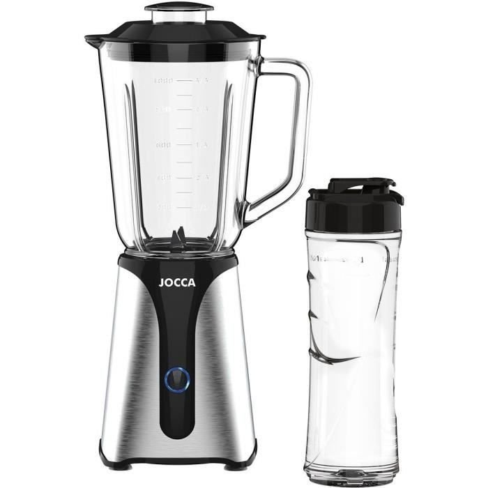 Frullatore - JOCCA - 350 W - Ciotola in vetro da 1 L - Bottiglia da 60
