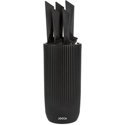 Set of 5 knives - JOCCA - Polypropylene block - Black