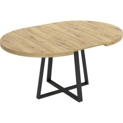 Duna Extensible Round Table - 4 bis 6 Personen - Chene Decor - L110 x 