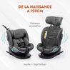 Autostoel - BABYAUTO - XPERTA BLACK LINE - Van geboorte tot 12 jaar - 