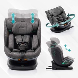 Autostoel - BABYAUTO - XPERTA BLACK LINE - Van geboorte tot 12 jaar - 