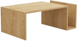 Table Basse MEMO  Chene Saphir  Plateau Relevable & Rangement Intégr