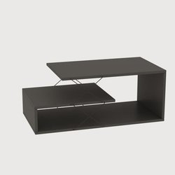 Salontafel - CAYENNE - Rechthoekig - Antraciet - 100 x 50 x 40 cm