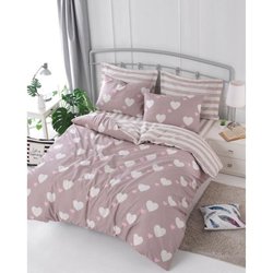 Parure de lit - 1 housse de couette 220 x 240 cm + 2 taies d oreiller 
