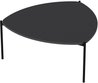 Couchtisch - LENNY - Oval - Metall - Anthrazit - 90 x 40 x 89 cm