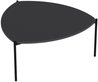 Couchtisch - LENNY - Oval - Metall - Anthrazit - 90 x 40 x 89 cm