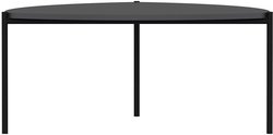 Couchtisch - LENNY - Oval - Metall - Anthrazit - 90 x 40 x 89 cm