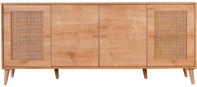 Buffet - HAZERAN - 4 portes - 180 x 81 x 41 cm - Chene