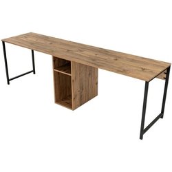 Moderner Schreibtisch mit Metallbeinen  TWIN  Atlantische Kiefer / S