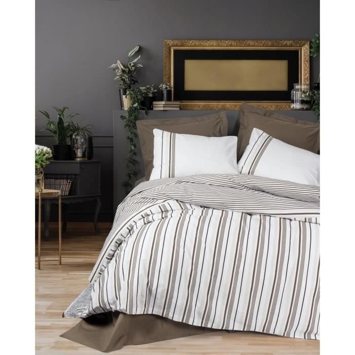 Parure de lit - 1 housse de couette 220 x 240 cm + 2 taies d oreiller 