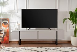 TV-Ständer - SERENITY - Grau/Schwarz - 180 x 50 x 30 cm