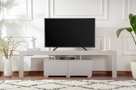 TV-Ständer - ENCLAVE - Grau - 180 x 50 x 31 cm