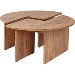 Tavolino da caffè - MOIRA - Rotondo - Pino Atlantico - 90 x 90 x 41 cm