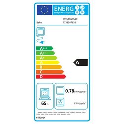 BEKO FSS57100GAC - Freistehender Herd - 4 Ceranfelder - Heißluftofen -