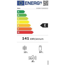 Réfrigérateur BEKO - B1854N - Table top - intégrable - 110 L (97L+13L)