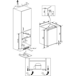 Réfrigérateur BEKO - B1854N - Table top - intégrable - 110 L (97L+13L)