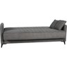 Umwandelbares Sofa  3 Plätze  ENZO  Stoff in Taupe  2 Kissen  Auf