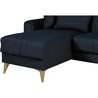 Wende-Ecksofa  3/4 Personen  OMEGA  dunkelblauer Stoff  Box  3 Ki