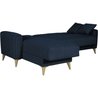 Wende-Ecksofa  3/4 Personen  OMEGA  dunkelblauer Stoff  Box  3 Ki