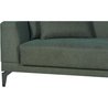 3-Sitzer-Sofa  HENRY  dunkelgrüner Stoff  3 Kissen  Aufbewahrungsb