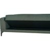 3-Sitzer-Sofa  HENRY  dunkelgrüner Stoff  3 Kissen  Aufbewahrungsb
