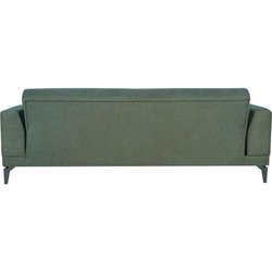3-Sitzer-Sofa  HENRY  dunkelgrüner Stoff  3 Kissen  Aufbewahrungsb