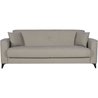 3-Sitzer-Sofa  BERGAMO  Stoff in Beige  2 Kissen  Aufbewahrungsbox