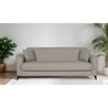 3-Sitzer-Sofa  BERGAMO  Stoff in Beige  2 Kissen  Aufbewahrungsbox