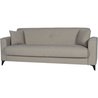 3-Sitzer-Sofa  BERGAMO  Stoff in Beige  2 Kissen  Aufbewahrungsbox