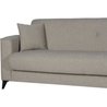 3-Sitzer-Sofa  BERGAMO  Stoff in Beige  2 Kissen  Aufbewahrungsbox