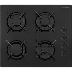 Placa de gas - DAEWOO - 4 fuegos - 60 cm - BH6GKR40BNL - Negra