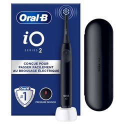 Brosse a dents électrique - ORAL-B - iO2 - Noir - 3 modes de brossage 