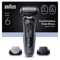 BRAUN Series 6 Elektrorasierer  Schwarz  60 Minuten Akkulaufzeit  5